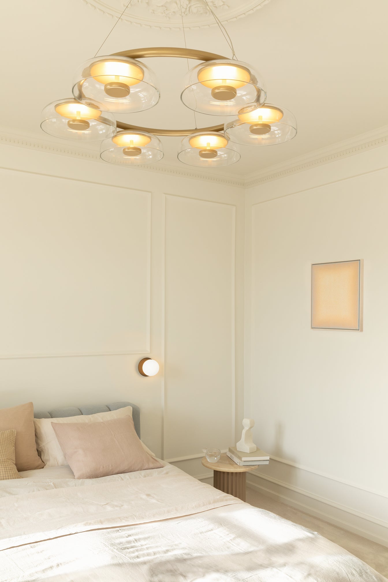 Solara Modern Chandelier - Adjustable Height, Energy-Efficient LED Lig