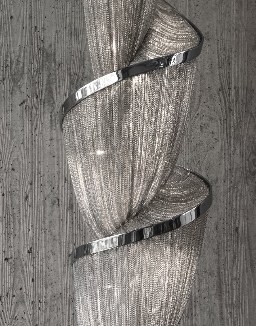 Twilight Spiral Chain Chandelier - Elegant Design with Adjustable Heig