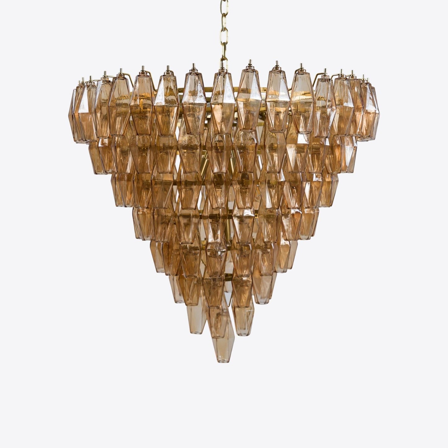 Asti Glass Chandelier - Elegant Design with Adjustable Height & Crysta