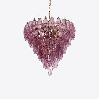 Asti Glass Chandelier - Elegant Design with Adjustable Height & Crysta