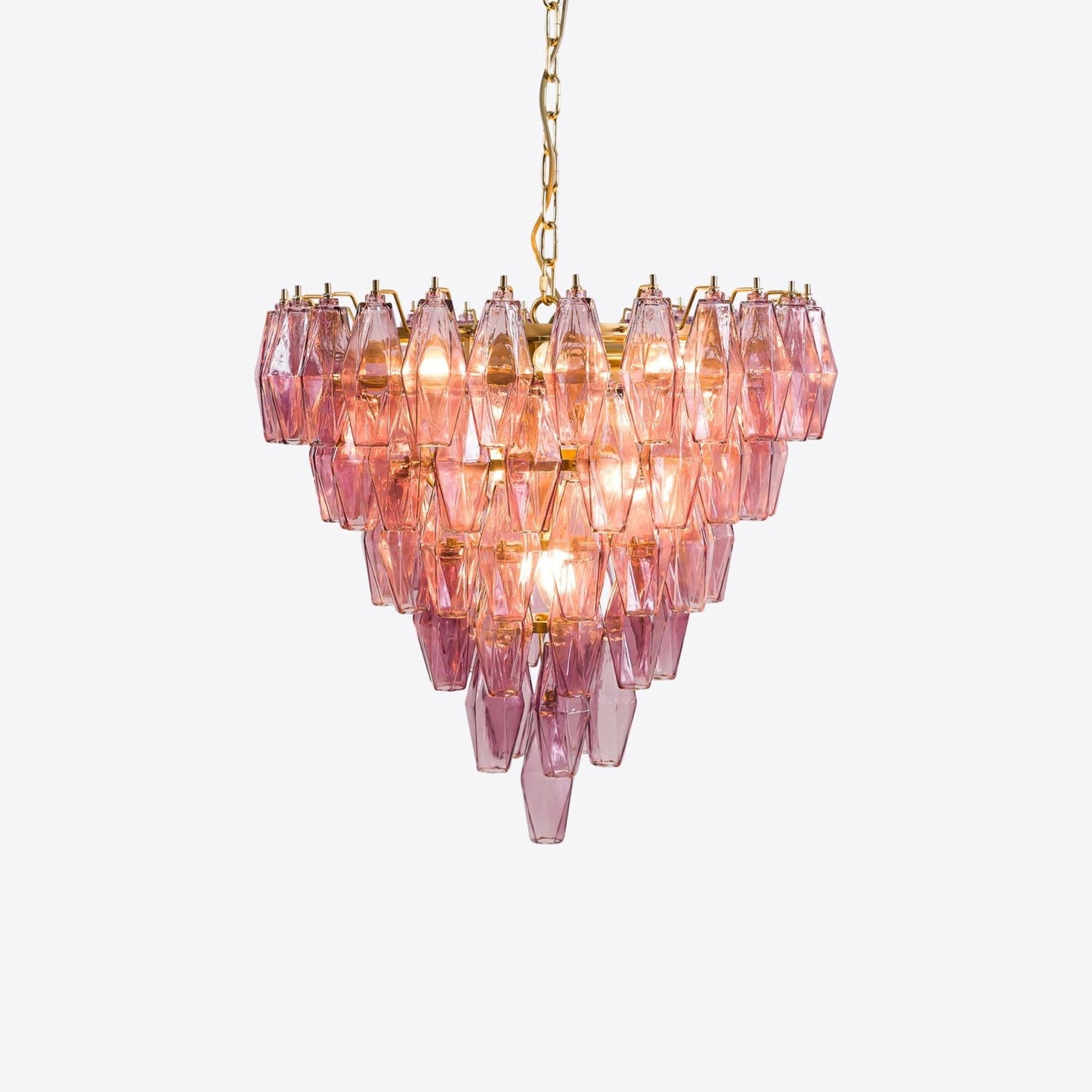 Asti Glass Chandelier - Elegant Design with Adjustable Height & Crysta