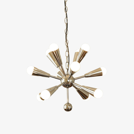 Orvian Chrome Chandelier - Modern Design, Adjustable Height, LED Compa