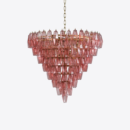 Asti Glass Chandelier - Elegant Design with Adjustable Height & Crysta
