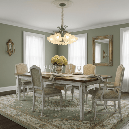 Lily of the Valley Flower Chandelier - Elegant Design, LED Lighting