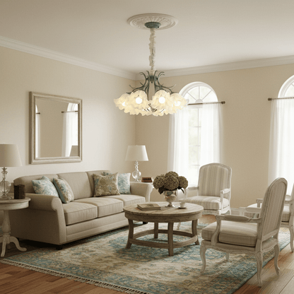 Lily of the Valley Flower Chandelier - Elegant Design, LED Lighting