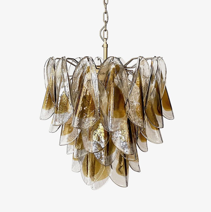 Isabella Glass Chandelier - Elegant Design with Adjustable Height & LE