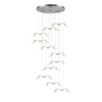 Elegant Large Seagull Chandelier - Adjustable Height, Energy-Efficient