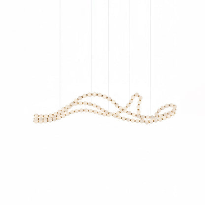 Elegant Pearl Ball Chandelier Necklace - Adjustable Length, Durable De