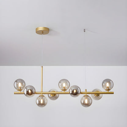 Aurelia Globe Chandelier - Modern Design with Adjustable Height & LED