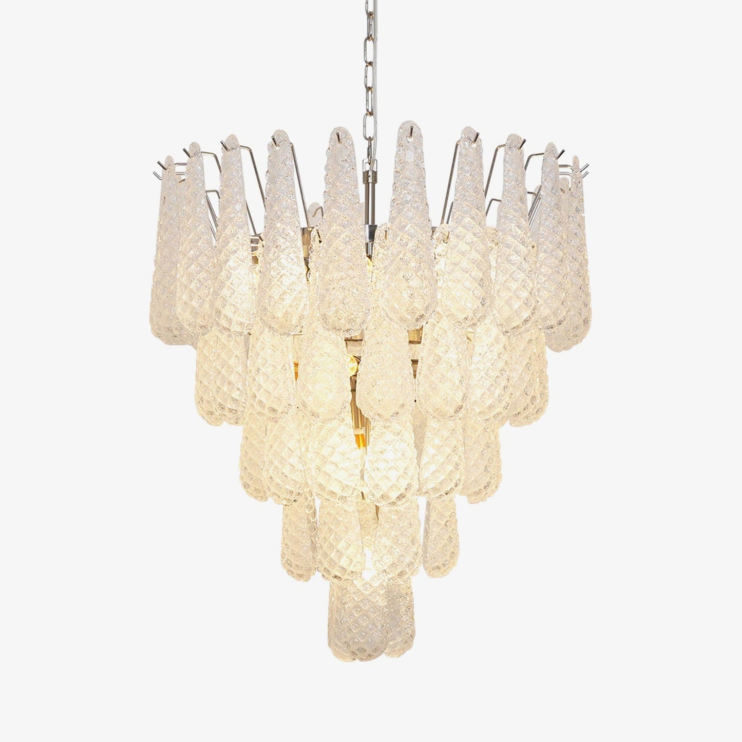 Elegant Glass Dewdrop Chandelier - Stunning Light Diffusion & Modern D