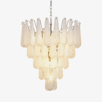 Elegant Glass Dewdrop Chandelier - Stunning Light Diffusion & Modern D