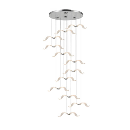 Elegant Large Seagull Chandelier - Adjustable Height, Energy-Efficient
