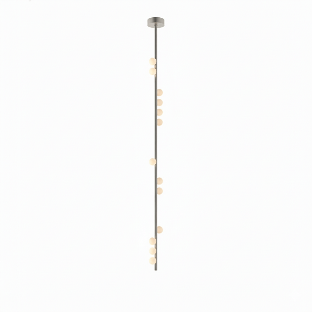 Elegant Brass Glass Drop Chandelier with Adjustable Height & LED Compa