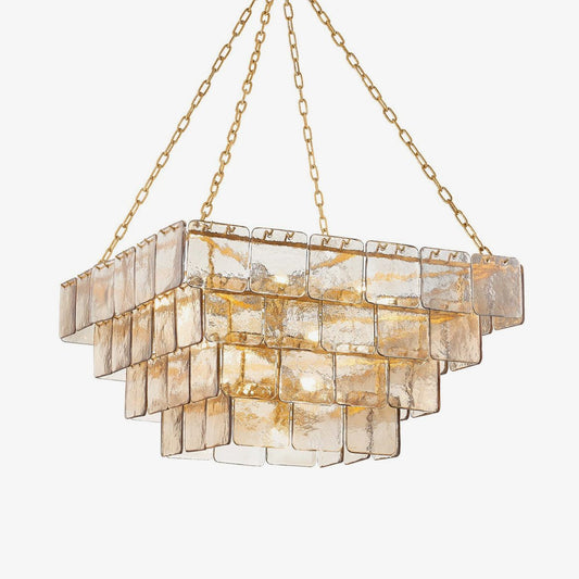 Regal Chain Chandelier - Elegant Lighting with Adjustable Height & Cry