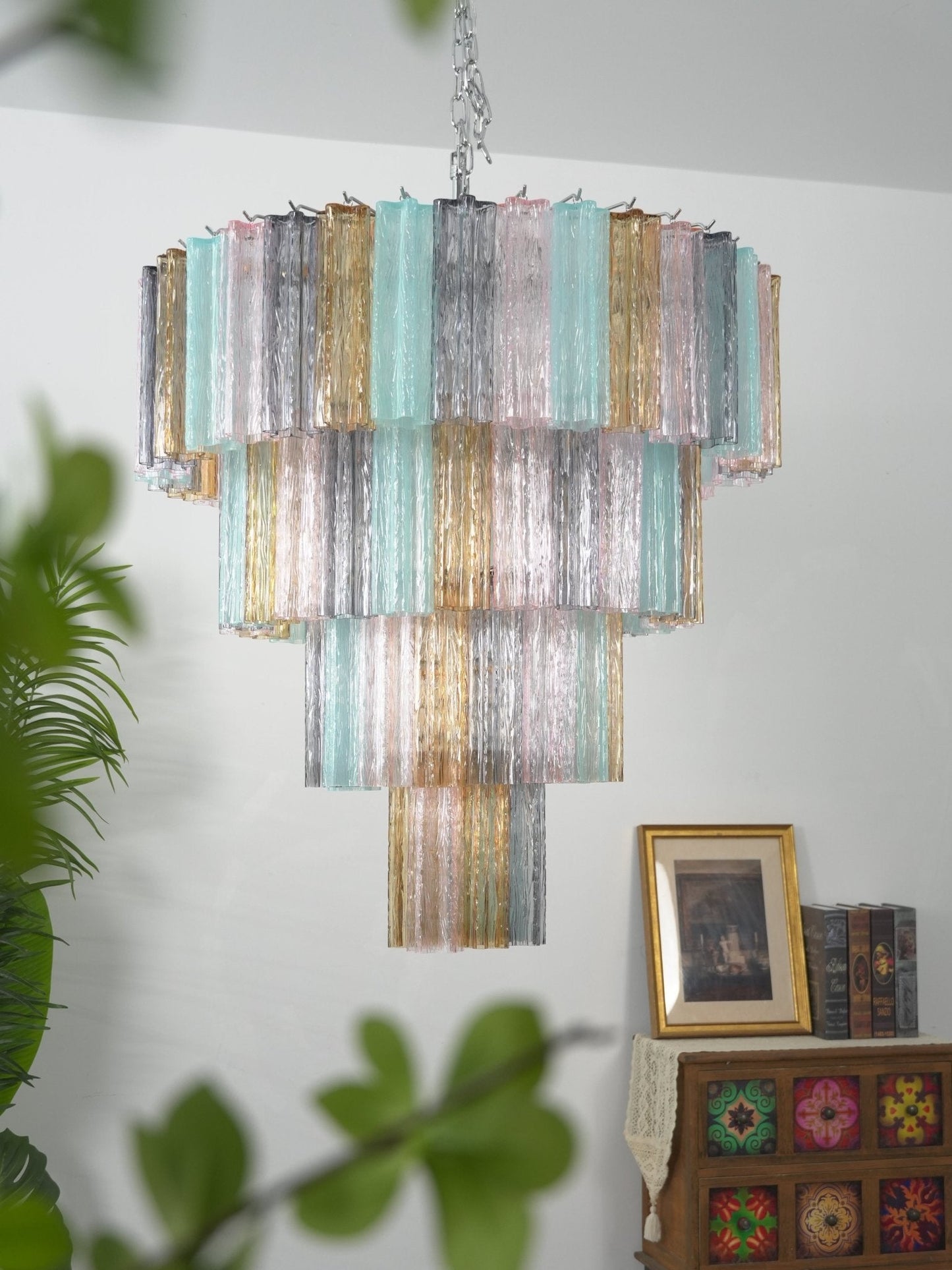 Lustrava Prism Chandelier - Elegant Design with Adjustable Height & LE
