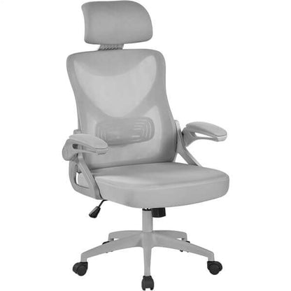 High Back Mesh Office Chair with 90° Flip-up Armrest Position 10