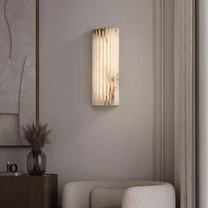 Alabaster Wall Light - Elegant Design, Adjustable Brightness