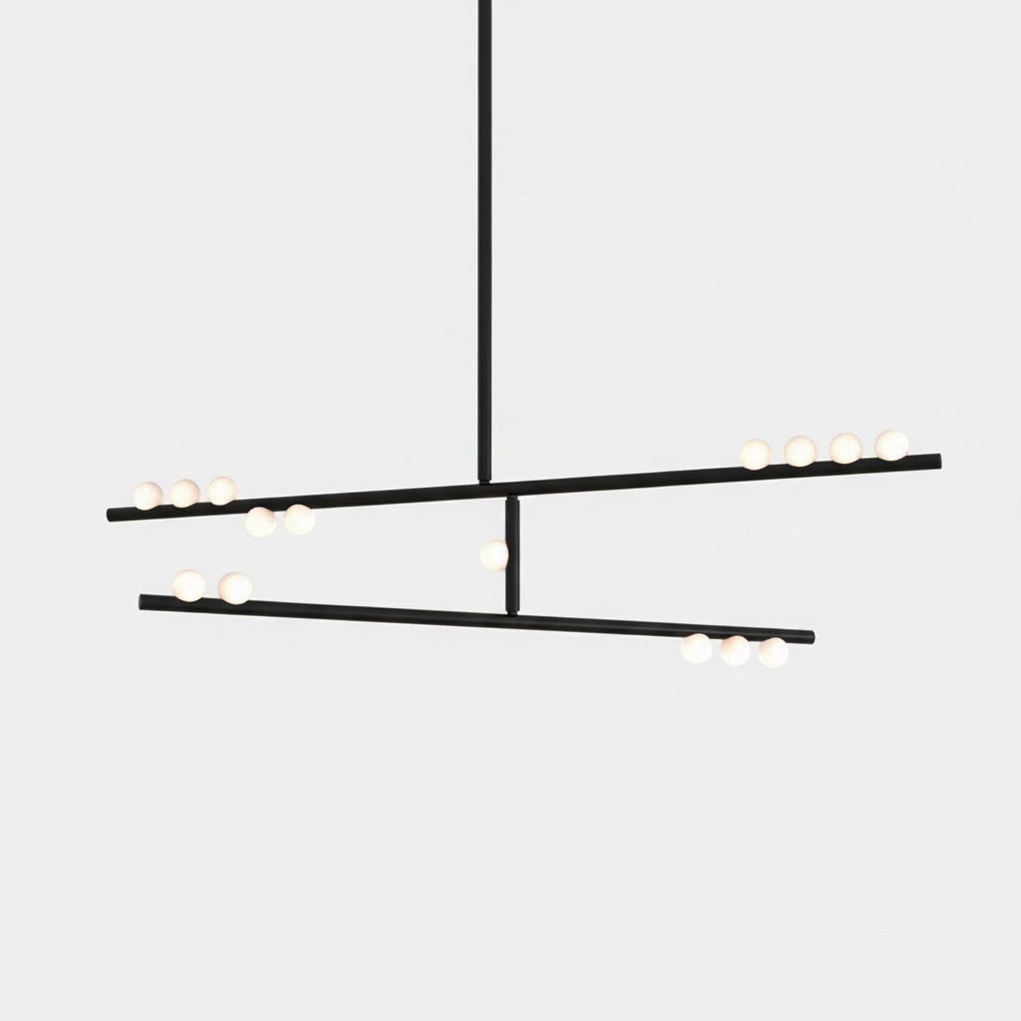 Elegant Brass Glass Drop Chandelier with Adjustable Height & LED Compa
