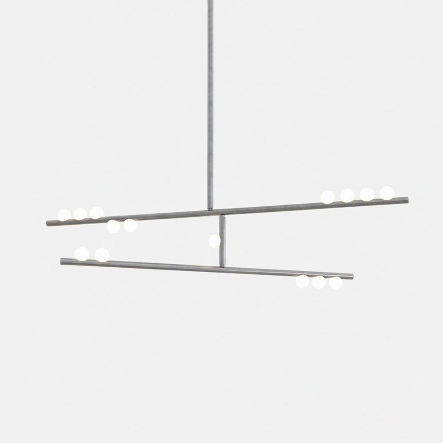 Elegant Brass Glass Drop Chandelier with Adjustable Height & LED Compa