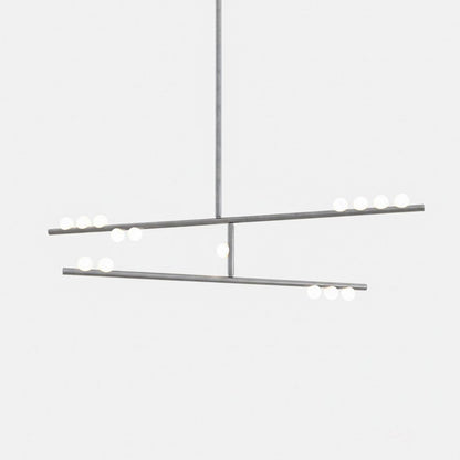 Elegant Brass Glass Drop Chandelier with Adjustable Height & LED Compa