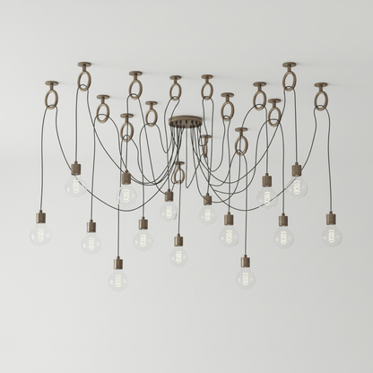 Professional Industrial Spider Chandelier with Adjustable Arms & LED L