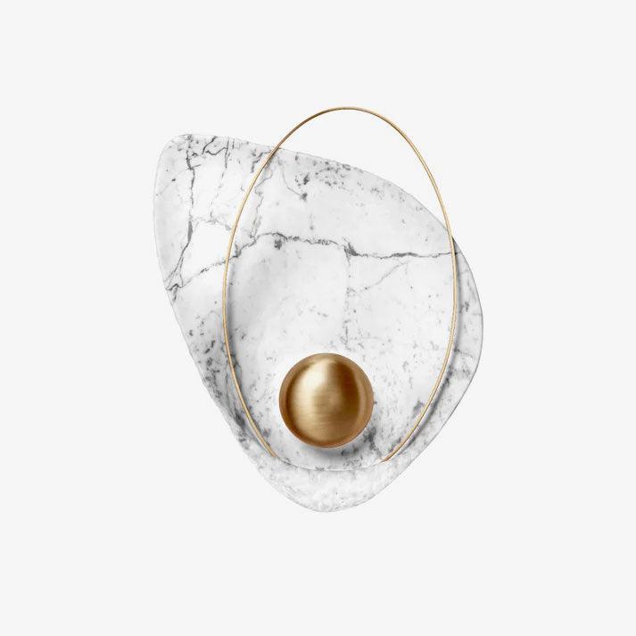 Marbled Shell Wall Sconce - Elegant Design with Soft Ambient Lighting