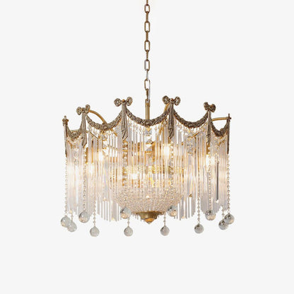 Evangeline Crystal Chandelier - Elegant Design with Dimmable Lighting