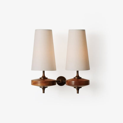 Orlan Twin Shade Wall Sconce - Adjustable Light Direction & Modern Des
