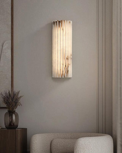 Alabaster Wall Light - Elegant Design, Adjustable Brightness