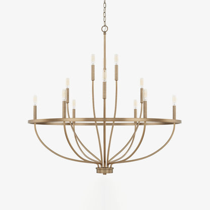 Maxwell Crystal Chandelier - Elegant Design with Adjustable Height