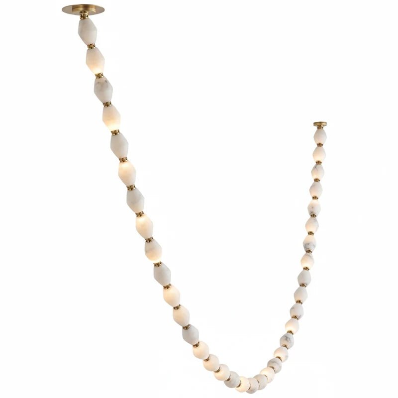 Riviere Chain Chandelier - Elegant Design, Adjustable Height, LED Comp