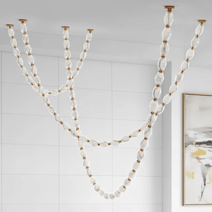 Riviere Chain Chandelier - Elegant Design, Adjustable Height, LED Comp