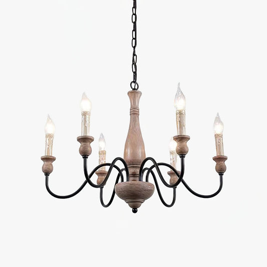 Willowbrook Farmhouse Chandelier - Rustic Design with Adjustable Heigh