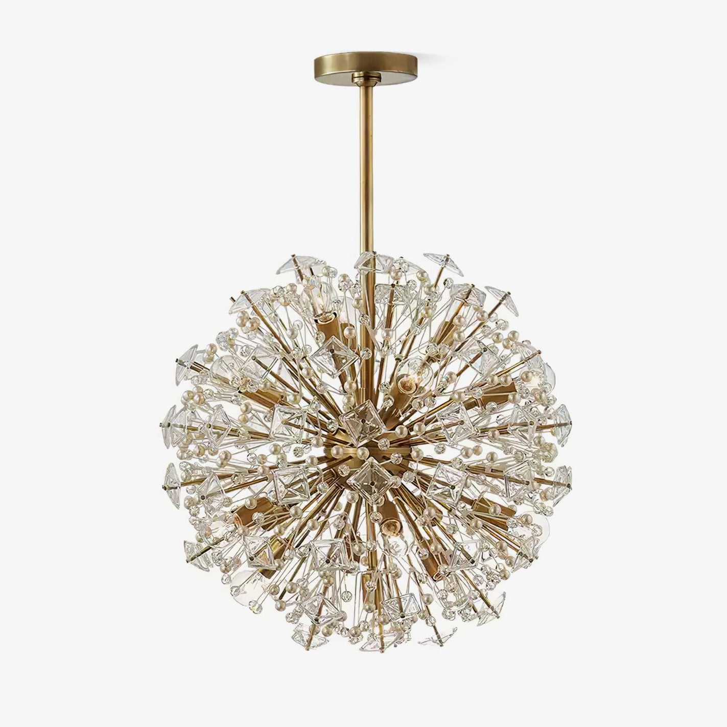 Dickinson Chandelier - Elegant Crystal Design with Adjustable Height