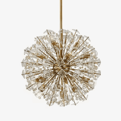 Dickinson Chandelier - Elegant Crystal Design with Adjustable Height