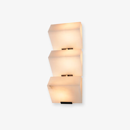 Alabaster Staircase Wall Lamp - Elegant Design, Adjustable Brightness