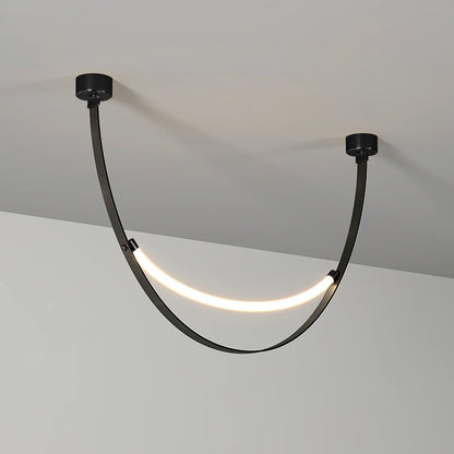 Belt Pendant Lamp - Adjustable Height, Energy-Efficient LED Lighting
