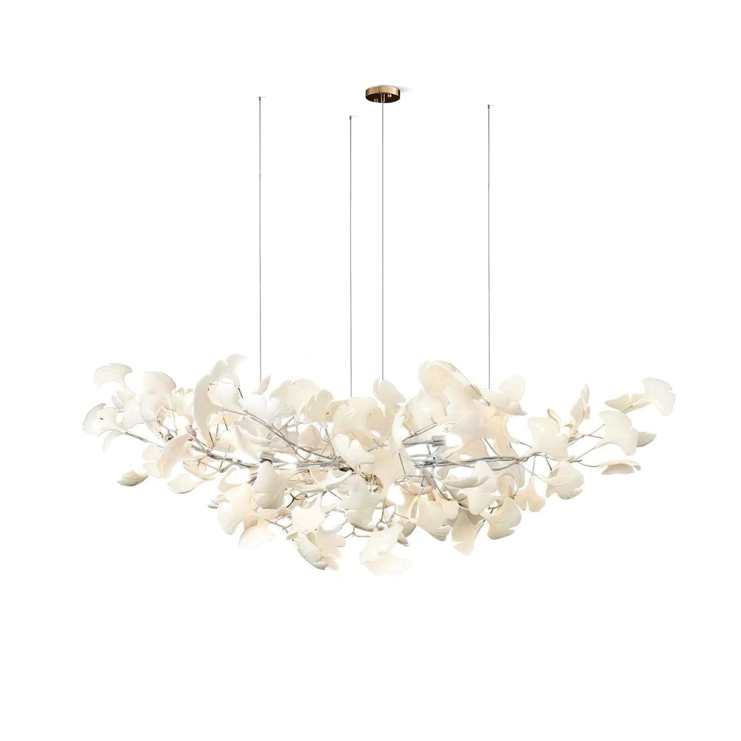 Horizon Bloom Ginkgo Chandelier - Elegant Design & Adjustable Height