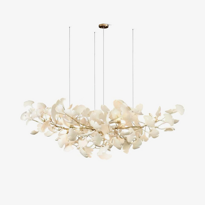 Horizon Bloom Ginkgo Chandelier - Elegant Design & Adjustable Height