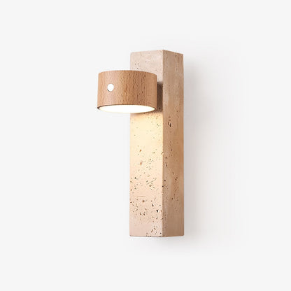 Axis Wood Rechargeable Wall Light - Dimmable, Eco-Friendly Design