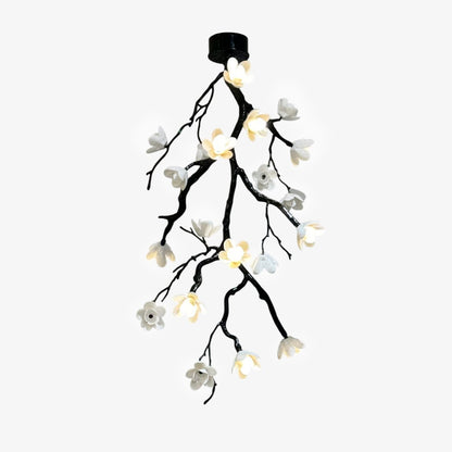 Elegant Large Long Branch Flower Chandelier with Adjustable Height & D