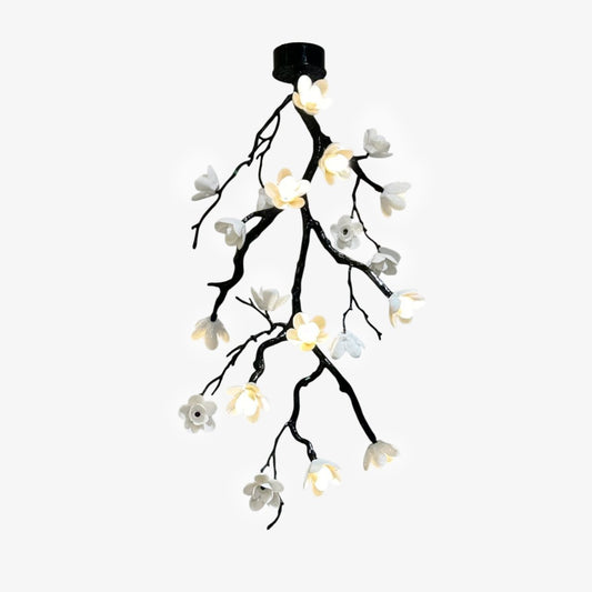 Elegant Large Long Branch Flower Chandelier with Adjustable Height & D