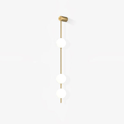 Professional Vertical Balls Wall Lamp - Adjustable Brightness, Modern