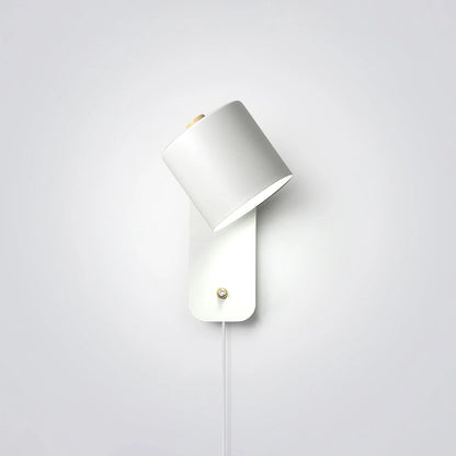 Rotatable Cylinder Plug-in Wall Lamp with Adjustable Brightness & Mode
