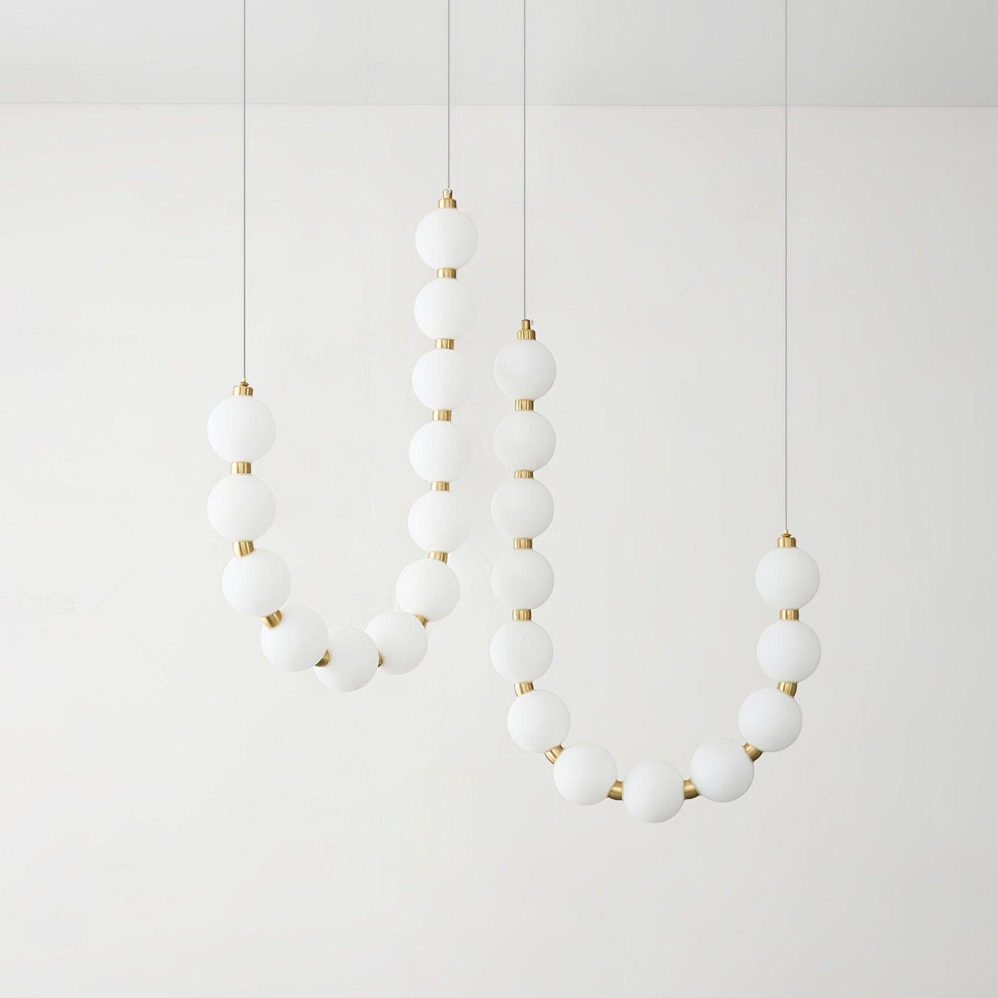 Elegant Acrylic Pearl Chandelier Necklace - Lightweight & Versatile