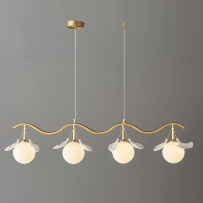 Gingko Orb Chandelier - Modern Design with Adjustable Brightness & LED
