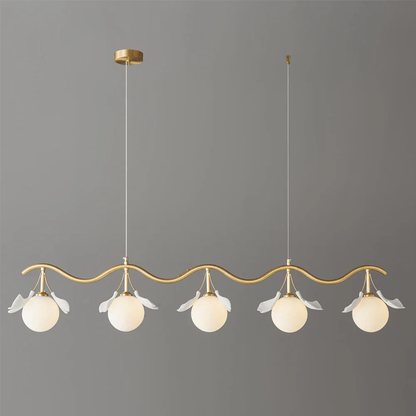 Gingko Orb Chandelier - Modern Design with Adjustable Brightness & LED