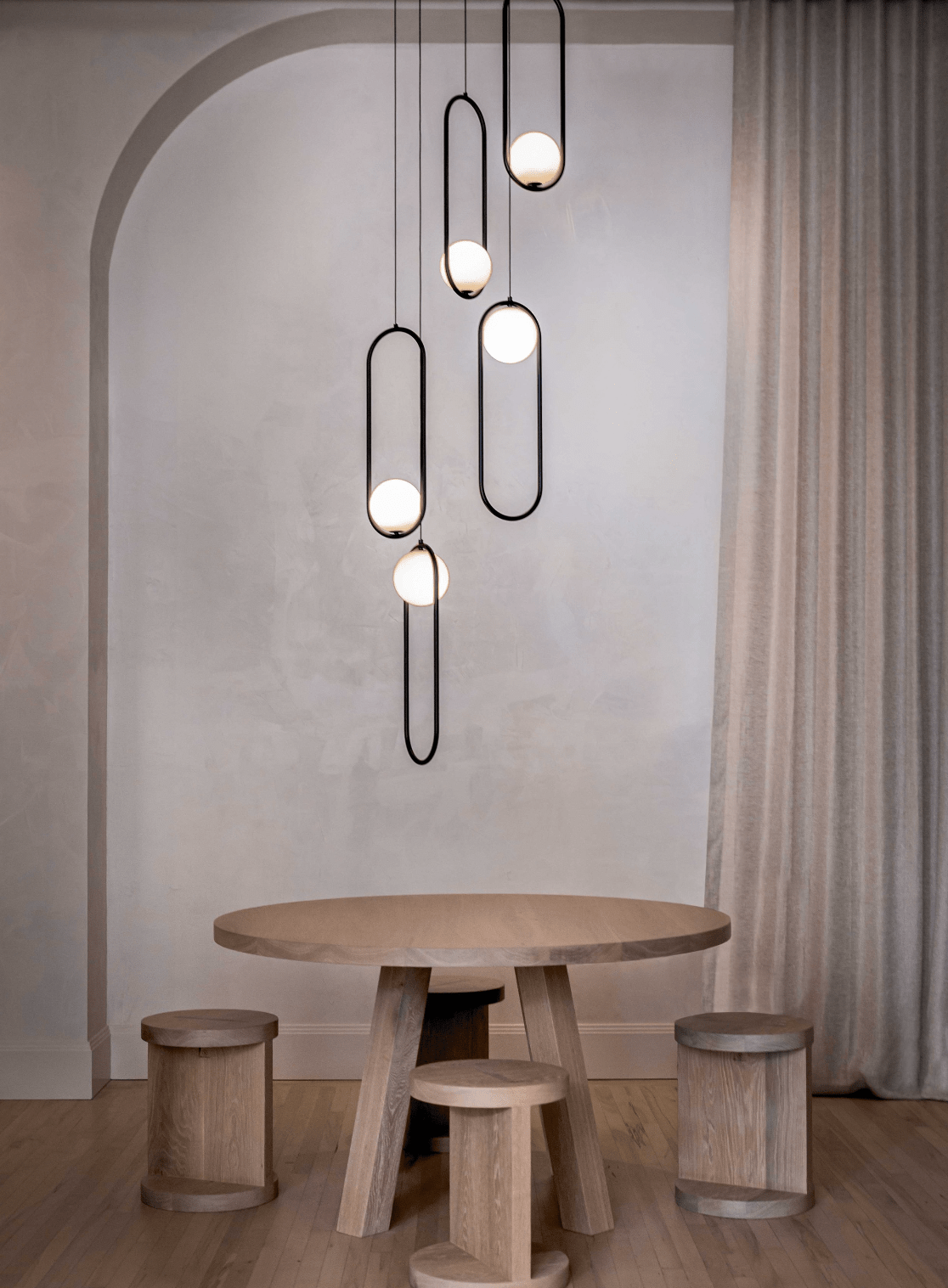 Mila Combination Chandelier - Modern Design with Adjustable Arms & LED