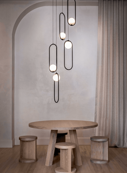 Mila Combination Chandelier - Modern Design with Adjustable Arms & LED