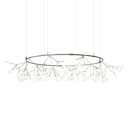 Black Firefly LED Chandelier - Modern Design, Adjustable Brightness